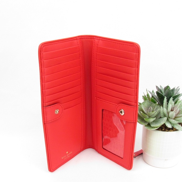 Kate Spade ♠️ Folding Pebbled Leather Wallet - Picture 5 of 5